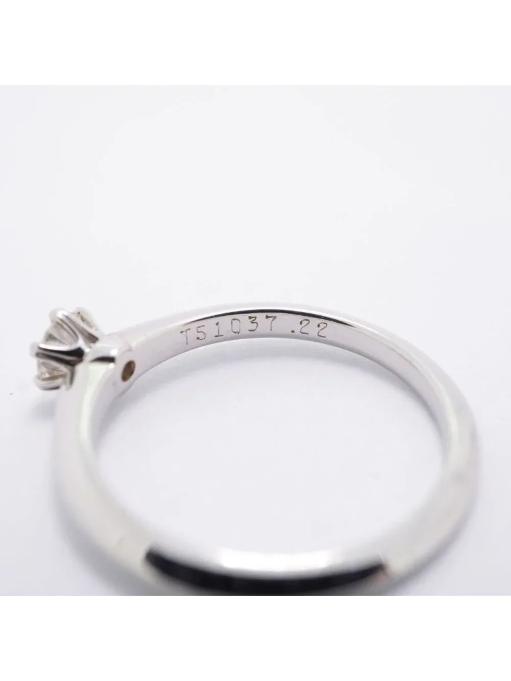 Tiffany & Co Ring Solitaire Platinum Diamond